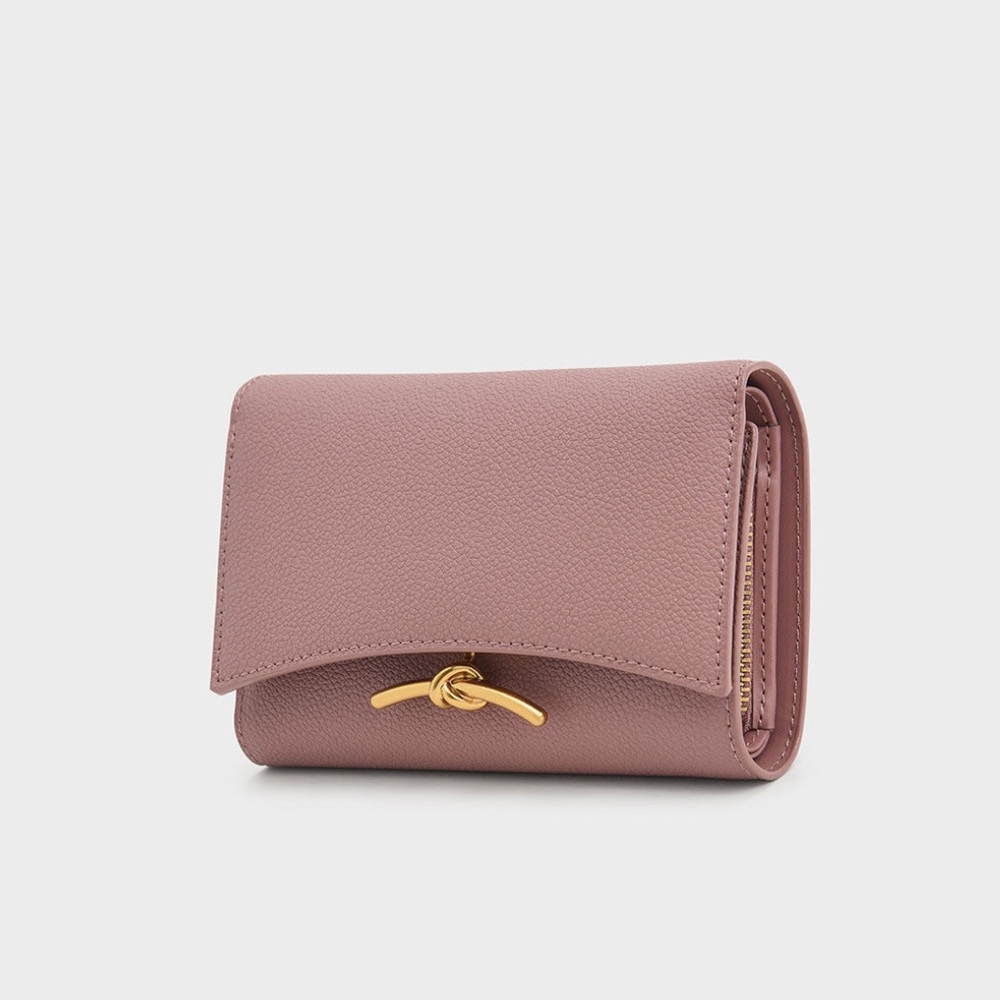 Charles & Keith Huxley Wallet Mauve
